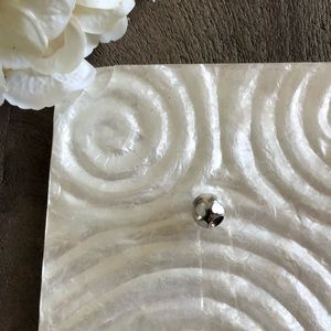 Mother of pearl “love me” charm